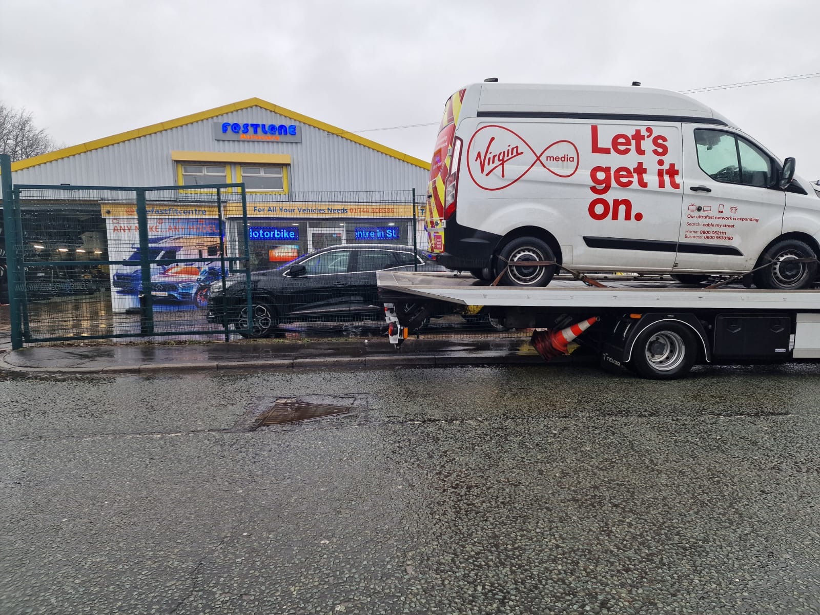 Fleet Vehicle Service & Repair Virgin Media Chooses Fastlane Autocare - The FastFit Centre In St Helens For Fleet Vehicle Repair & Service
