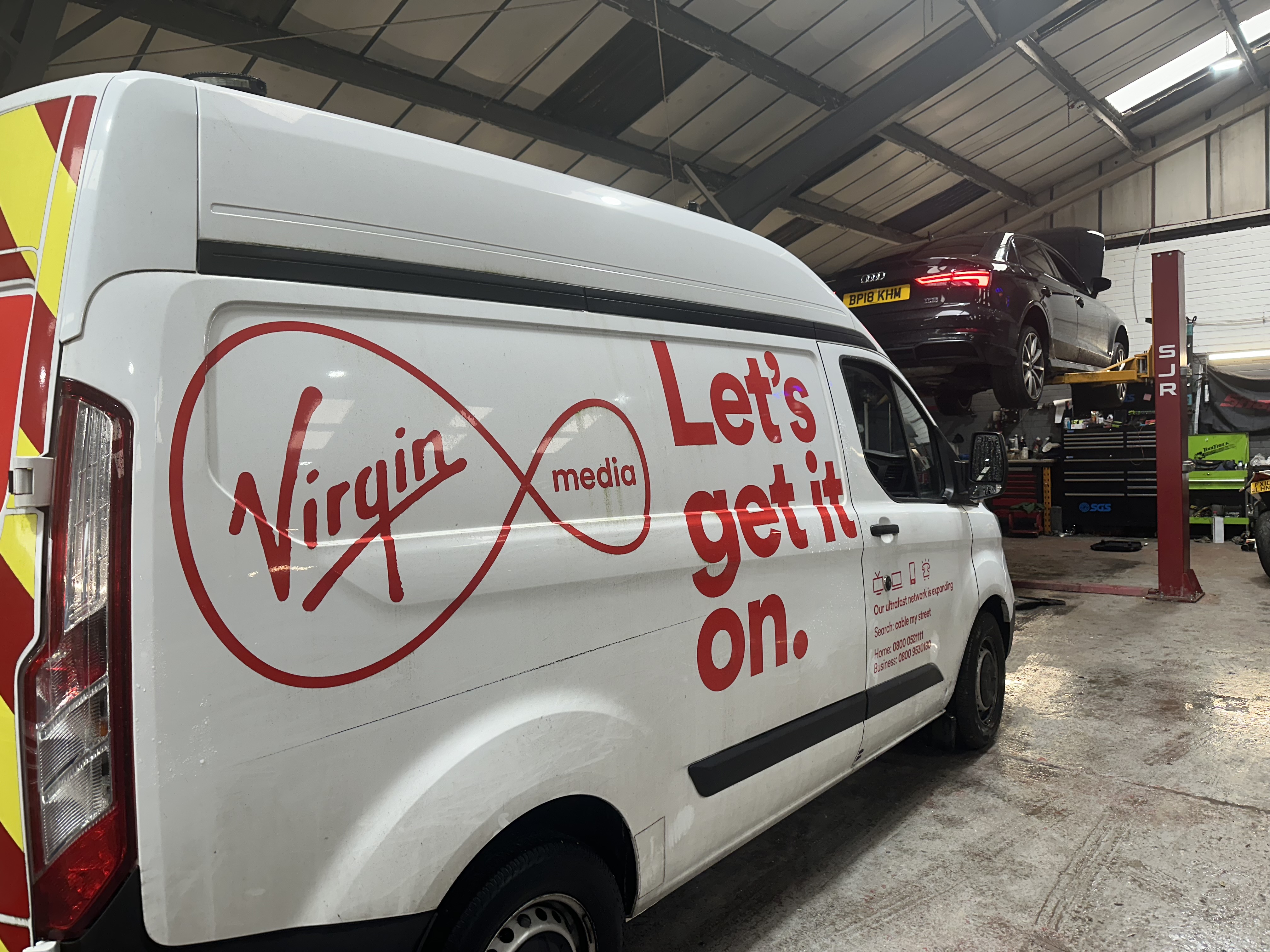Fleet Van Repair North West Virgin Media use Fastlane Autocare for their van maintenance : Fleet Maintenance North West