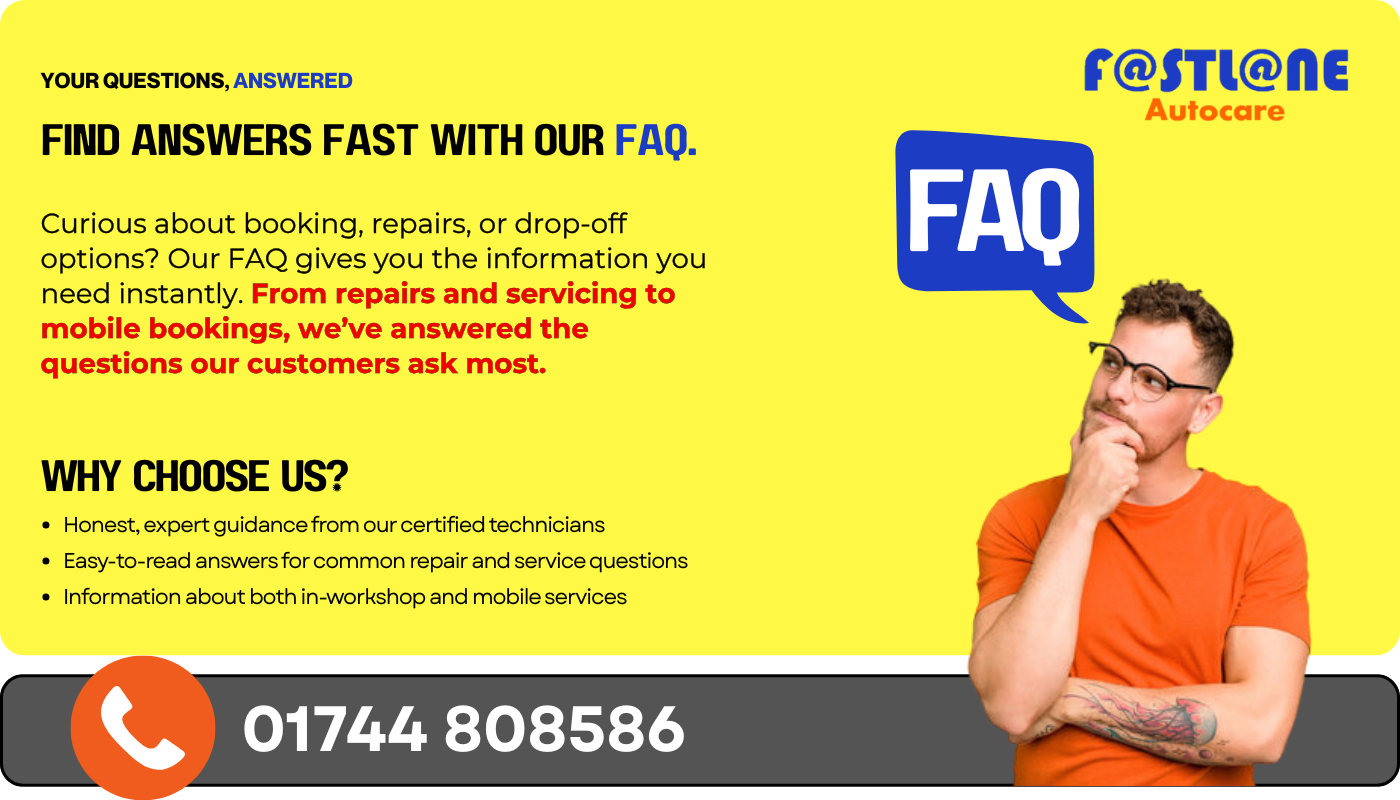 FAQ about car repairs in St Helens and Merseyside : Fastlane Autocare Answers 