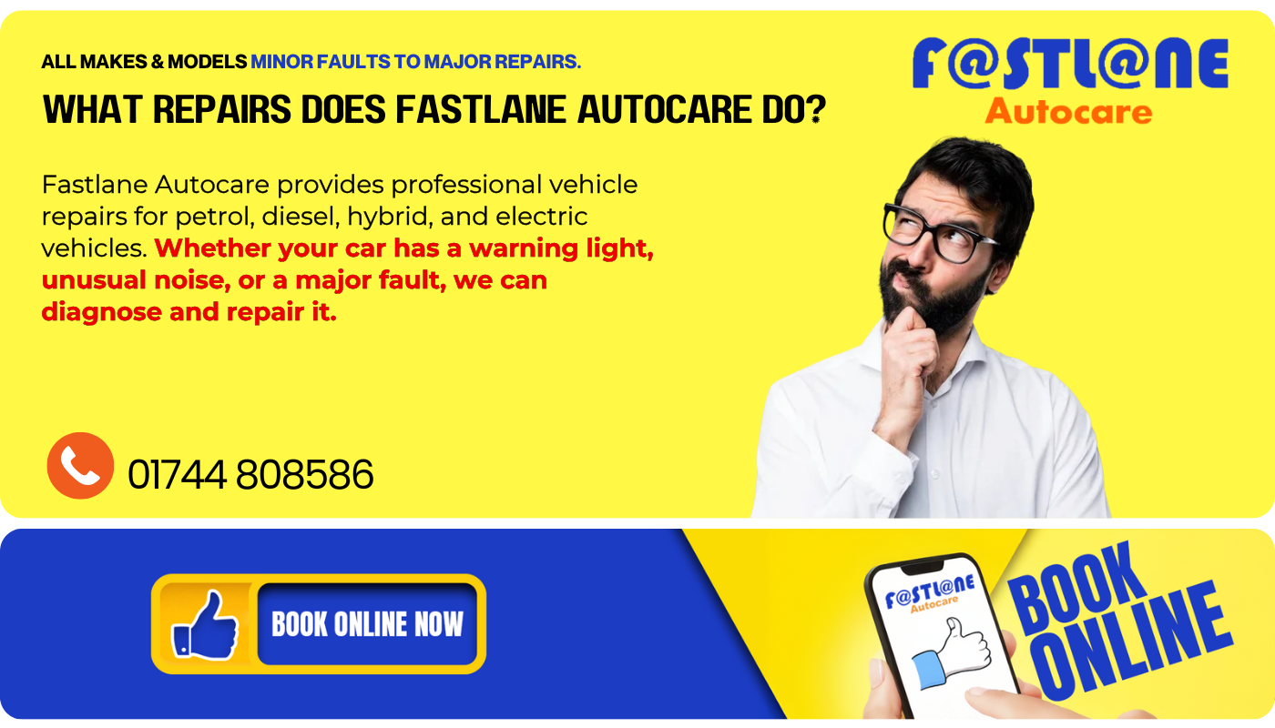 What Repairs Do Fastlane Autocare Offer What Repairs Do Fastlane Autocare Offer? St Helens Garage : Merseyside Garage : Which Garage In St Helens Can Repair My Car