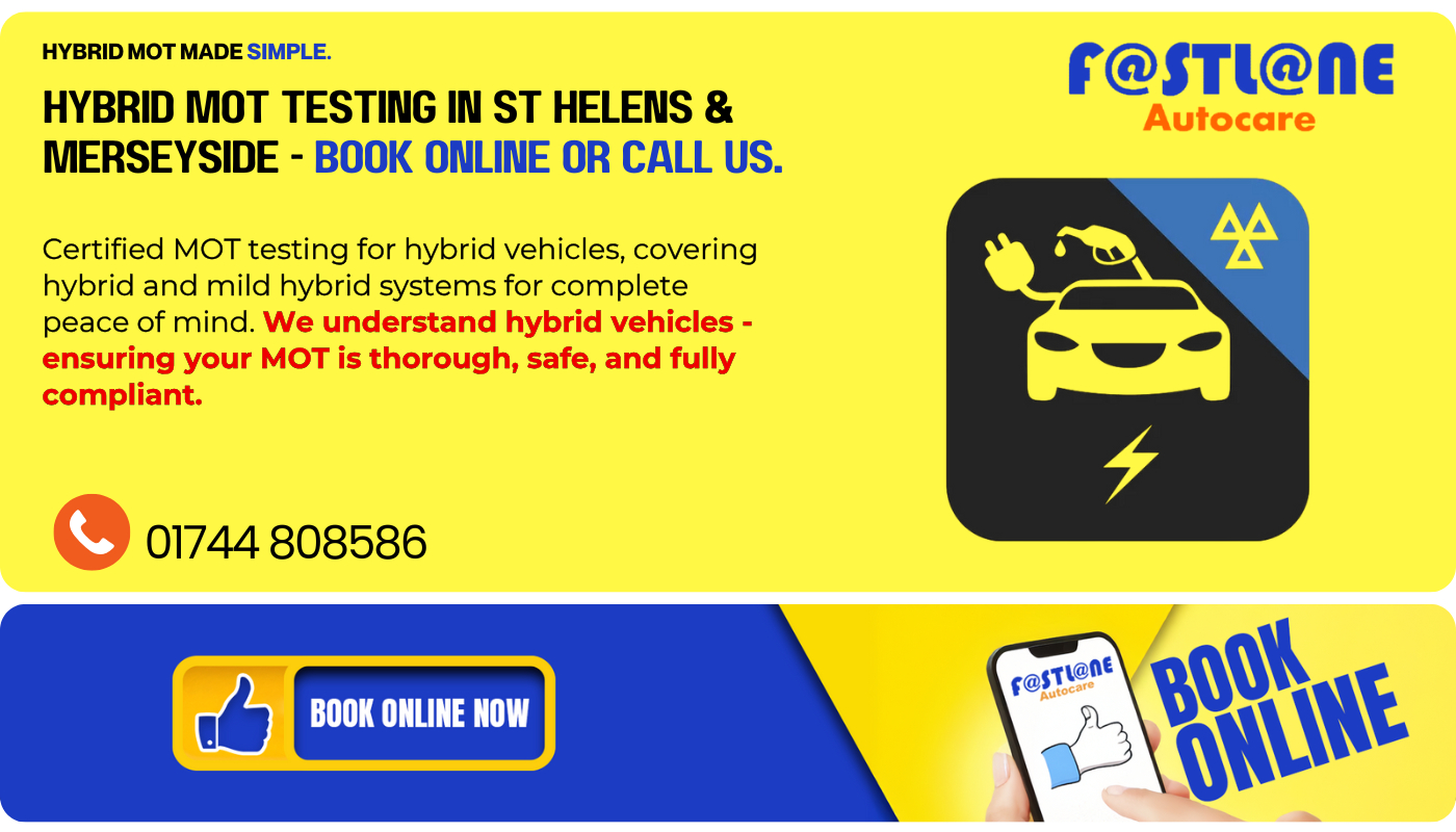Hybrid MOT Testing St Helens & Merseyside Hybrid MOT Testing St Helens, Merseyside : Mild Hybrid and Hybrid MOT Testing St Helens, Merseyside : PHEV MOT Testing St Helens & Merseyside