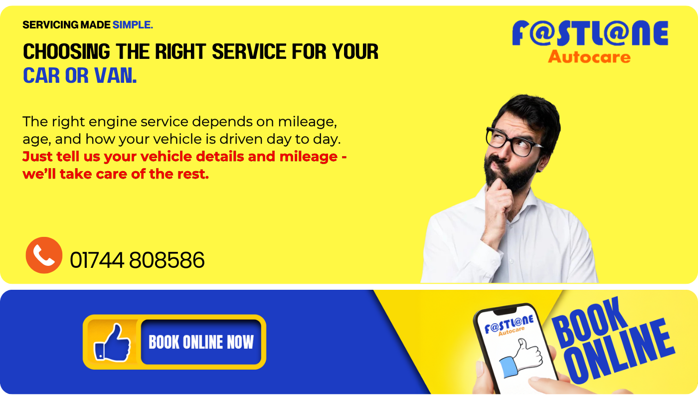 Choosing The Right Service For Your Car Or Van : Car Servicing St Helens : Van Servicing St Helens : Advice On Servicing Your Vehicle In St Helens & Merseyside 